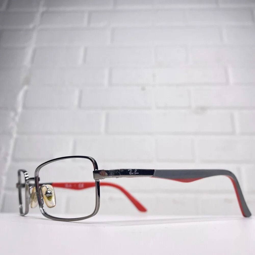 Ray-Ban RB1033 4008 Kids Eyeglasses Frames Silver Wire Red Gray 45-16-125 600